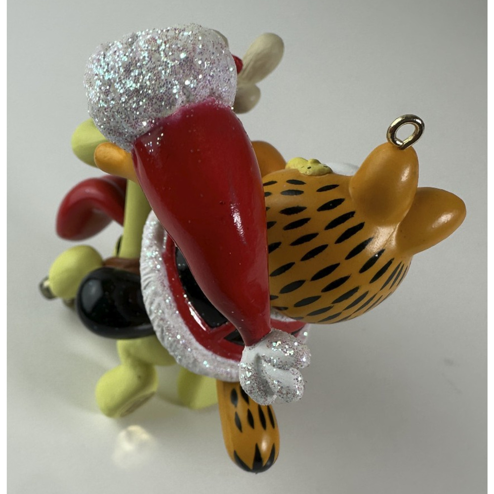 Garfield Carlton Cards Heirloom 113 Reins Again w/Ode Ornament Christmas Holiday - Picture 7 of 11